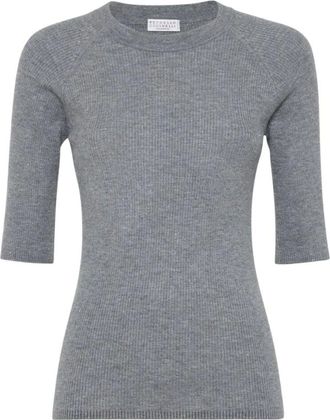 Brunello Cucinelli Mujer, Jerseys, Gris, Talla: XL