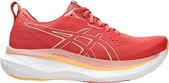 Asics Womens Glideride Max Running Shoes In Dark Pink Clay/orange Glow