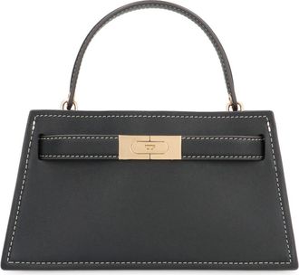 Tory Burch Tassen, Dames, Zwart, ONE Size, Leer, Mini Lee Radziwill Top-Handle Tas