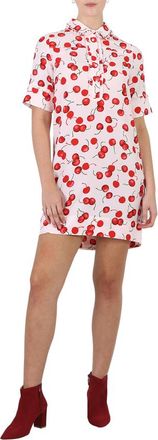 Essentiel Cherry Print Short Sleeve Dress, Brand Size 34 (US Size 0)