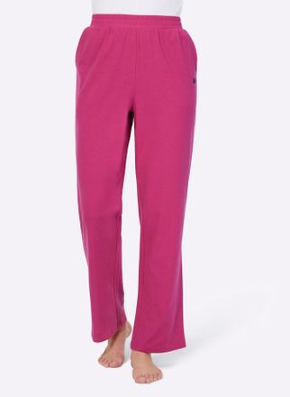 Feel Good Dehnbund-Hose FEEL GOOD, Damen, Gr. 36/38, Normalgr&ouml;ssen, pink (fuchsia), 95% Baumwolle, 5% Elasthan, unifarben, Hosen Dehnbund-Hose