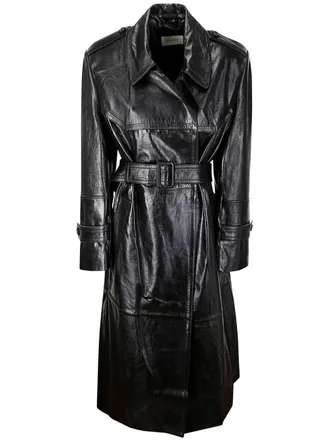 Sportmax Trench in pelle - Nero