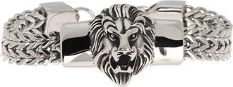 HMY Jewelry Lion Head Station Bracelet in Metallic at Nordstrom Rack