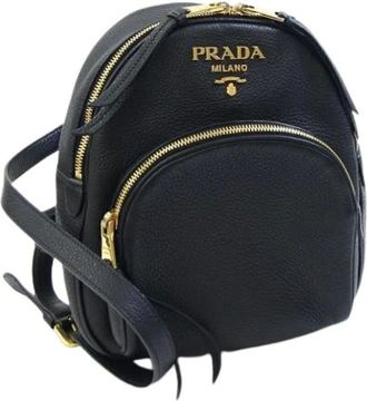 Prada Pre-owned Backpacks, female, Black, Size: ONE SIZE Pre-owned Vintage Backpack
