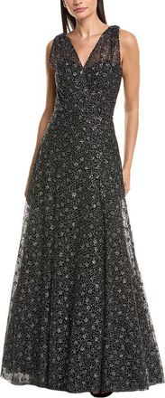Amsale Sequin Tulle Gown