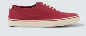 Brunello Cucinelli Sneakers in canvas con pelle