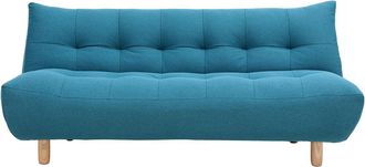 Miliboo Canap&eacute; Convertible Scandinave Bleu Canard Yumi