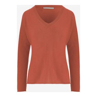 Allude Dames, Truien, Oranje, Maat: S Kasjmier