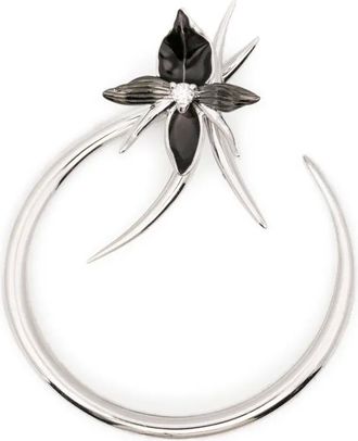 Shaun Leane Orecchini a cerchio con diamanti - Argento