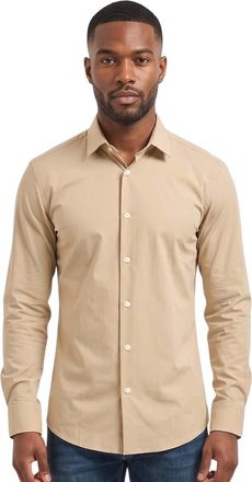 HUGO BOSS Beige Slim Logo Shirts