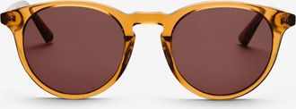 Messy Weekend DEPP Coffee Brown Mens Sunglasses Orange Size 49