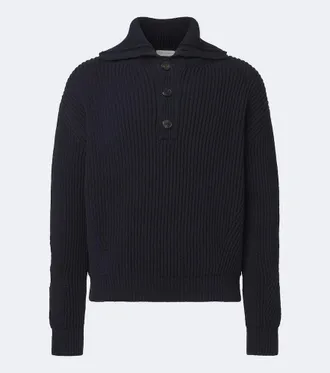 Dries Van Noten Pullover in lana a coste