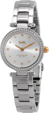 Coach Park Quartz Crystal Silver White Ladies Watch 14000092