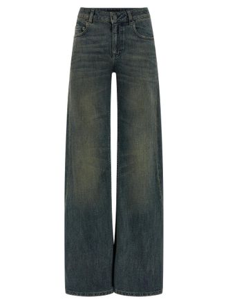 Balenciaga Womens A Gamba Ampia Jeans