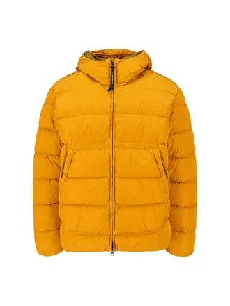 C.P. Company Quilted Hooded Down Jacket with Integrated Goggle Lenses