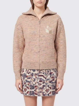 Isabel Marant Koxy Monogram Logo Viscose Blend Zip-Up Cardigan