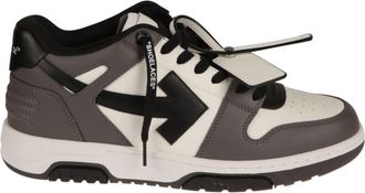Off-white Out Of Office Grey Arrow Low-Top Leather Sneakers