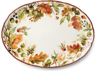 Certified International Autumn Meadows Oval Platter