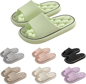 Generic Bathroom Slippers for Women Men - Quick Dry Non Slip Shower Slippers, Drainage Holes Footbed, Lightweight Waterproof House Sandals with EVA Sole Trave