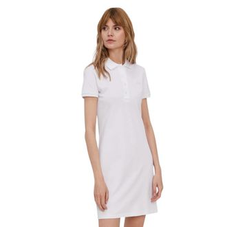 Lacoste Shirt Kleedjes - Dames - Korte kleedjes - Wit - M - Kleedjes