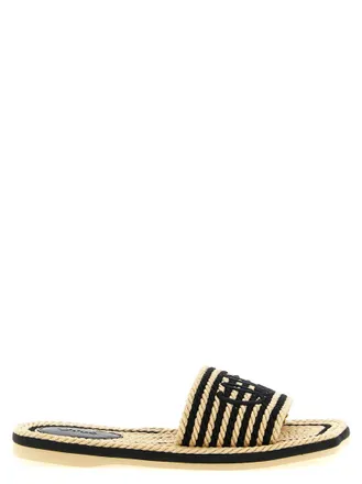 Chlo&eacute; Multicolor Woven Slides