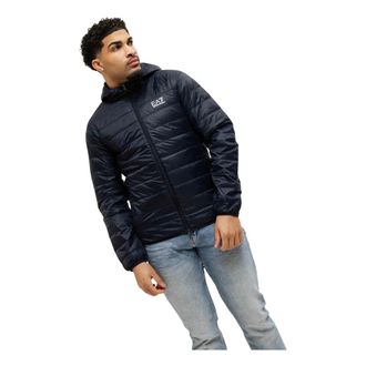 Emporio Armani Winter Jackets, male, Blue, Size: XS Tussenjas