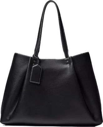 Generic Compatible For Ladies handbag, plain color, contracted style, and single-shoulder design(Black)