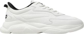 HUGO BOSS Leon Runner Sneakers - Heren - Sneakers - Wit - 42 EU - Leer - Schoenen