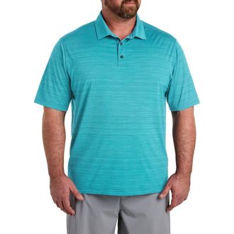 Reebok Big & Tall Performance Space-Dyed Polo Shirt in Escape Blue at Nordstrom, Size Xx-Large