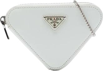 Prada Pre-owned Vintage Mini Crossbody Bag - Dames - Vintage Mini Tas - Wit - ONE Size - Leer - Vintage