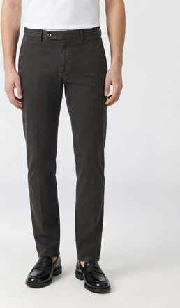 Pantaloni Torino Slim Fit Stretch Cotton Chino Trousers with Welt Pockets