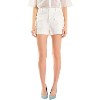 endless rose Flap Pocket High Waist Shorts in White at Nordstrom Rack, Size X-Small