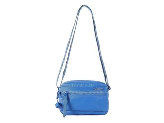 Hedgren Maia Small Crossover 2 Compartment RFID Womens Handbags Creased Strong Blue, Nylon/Polyester