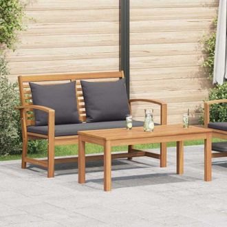 vidaXL Banco De Jard&iacute;n Natural 110 X 64 X 76.5 Cm Vidaxl