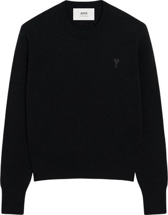 Ami Jersey de cuello redondo Merinos - Knitwear - Mujer - Negro - L