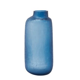 Schubiger M&ouml;bel Vase Trame Glas Blau H: 38 cm