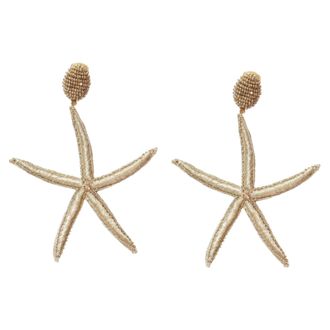 Oscar De La Renta Oscar De La Renta Starfish Clip On Earrings