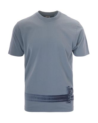 C.P. Company Silver Blue Bottom Logo Cotton T-Shirt