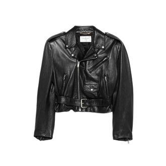 Saint Laurent Belted Biker Jacket