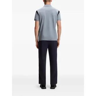HUGO BOSS Contrast Shoulder Panels Polo - Gray