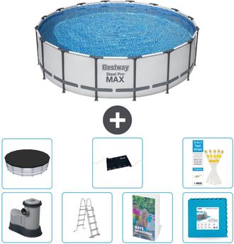 Bestway Piscina Bestway Steel Pro Max Redonda - 488x122 Cm - 8-piezas S621