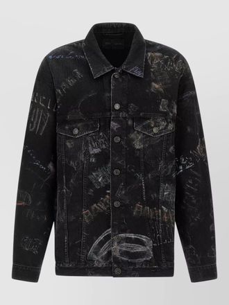 Balenciaga oversize jacket long sleeves chest pockets