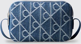 Calvin Klein Borsa Emblem Aop Calvin Klein in denim con monogram jacquard
