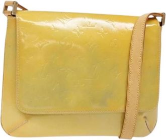 Louis Vuitton Tweedehands leren Louis Vuitton tassen - Dames - Vintage Schoudertas - Geel - ONE Size - Vintage