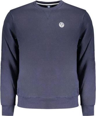 North Sails Crew Neck Sweatshirt Klassieke Stijl - Heren - Sweatshirts - Blauw - S - Katoen - Hoodies & sweatvesten