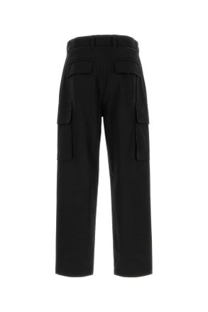 Givenchy Mens Black Cotton Cargo Pant Exterior: Pantaloni