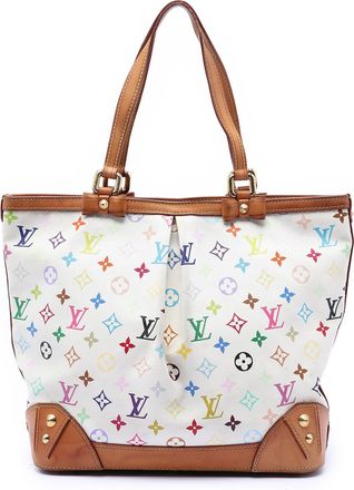 Louis Vuitton Pre-owned Womens Monogram Multicolore Sharleen Mm - White Textile - One Size