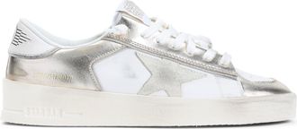 Golden Goose Platinum Cow Leather Stardan Sneakers-Donna