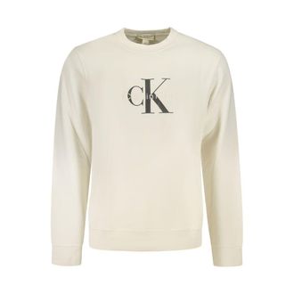 Calvin Klein White Cotton Mens Sweatshirt