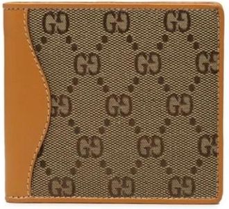 Gucci Pre-owned Bi-fold Portemonnee - Dames - Vintage Accessoires - Bruin - ONE Size - Leer - Vintage